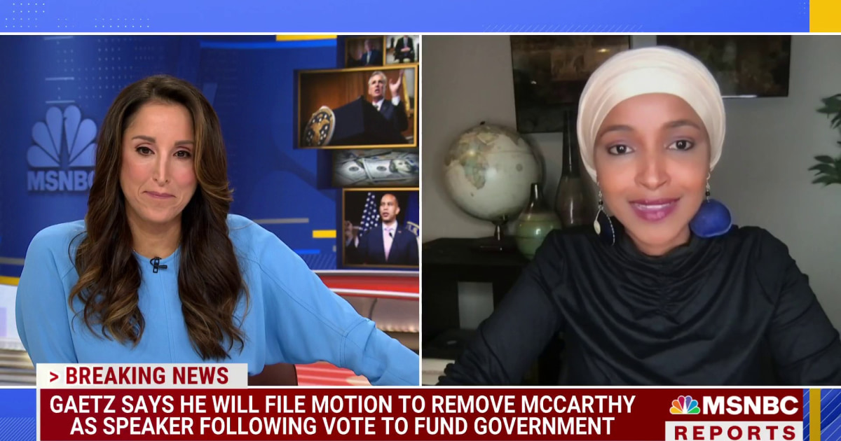 “Personally, I can’t wait to take the vote to vacate” Rep. Ilhan Omar on a potential vote to oust Speaker McCarthy