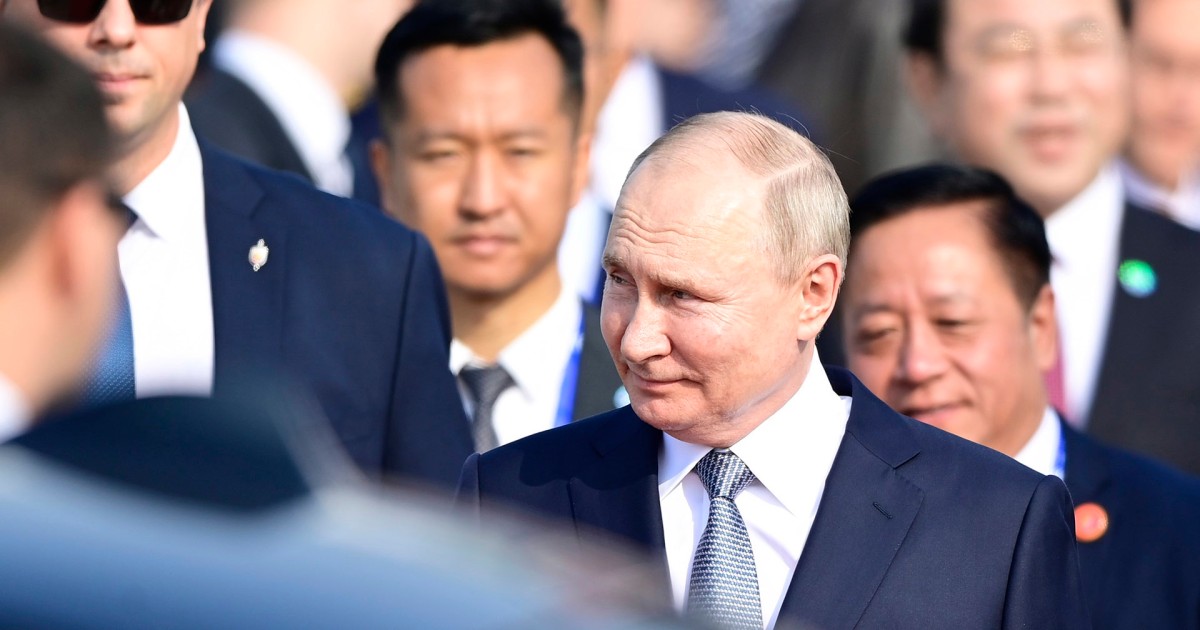 Russian President Putin arrives in Beijing to meet with his Chinese counterpart