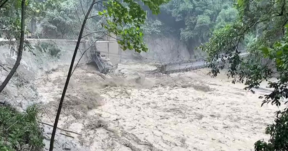 Himalayan glacial lake flooding in India leaves at least 14 dead