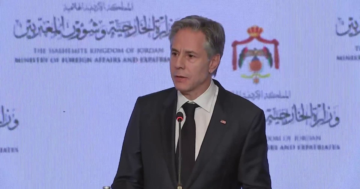 Blinken addresses calls for a cease-fire in Gaza