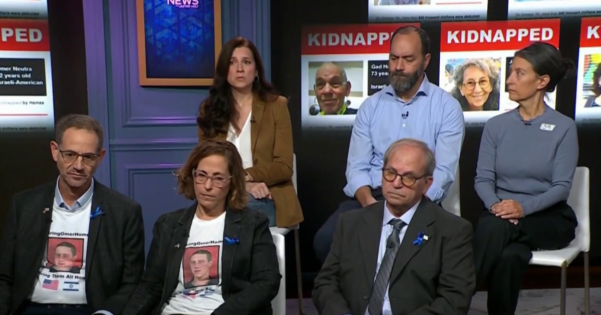Families of hostages held by Hamas speak out