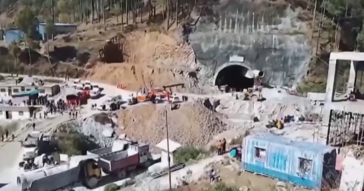 New video shows 41 construction workers trapped in tunnel in India