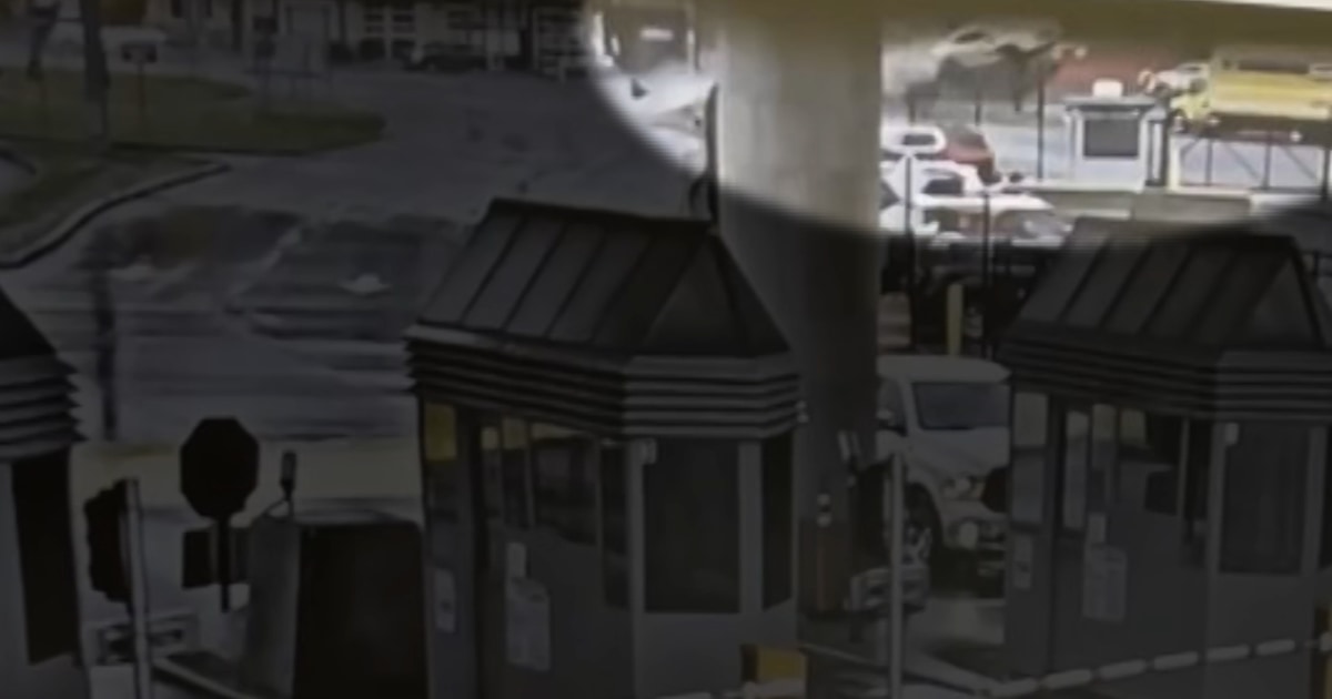 Une vidéo montre un véhicule en vol avant l’accident à la frontière canado-américaine