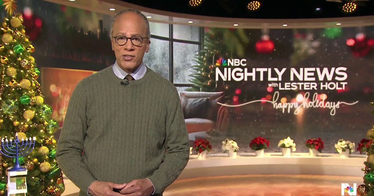 Lester holt reflects on the humanity behind nightly news 