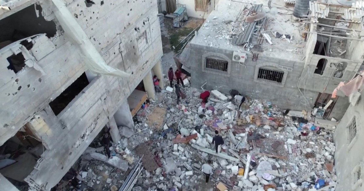 Drone video shows devastation of Israeli airstrike in Rafah