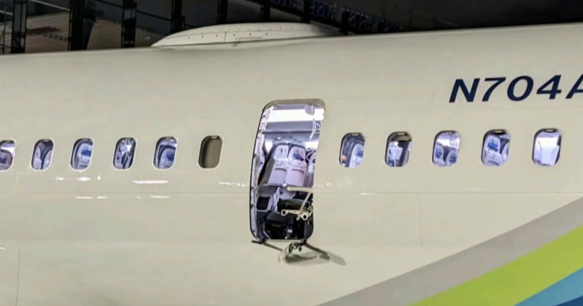 Piece of Alaska Airlines plane detaches midflight, prompting emergency