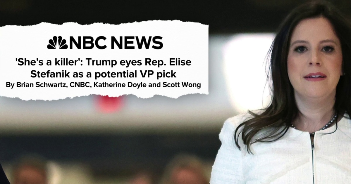 Trump eyes Rep. Elise Stefanik as potential VP pick