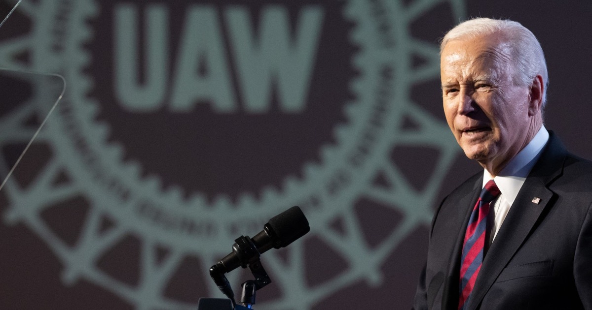 Biden receives endorsement from the United Auto Workers