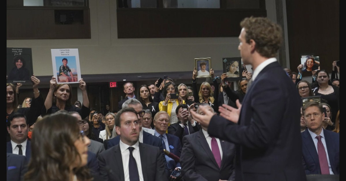 Watch: Zuckerberg apologizes to parents at Senate child safety hearing