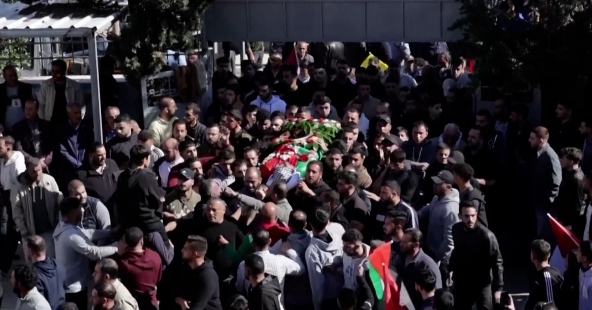 Funeral held for a 17yearold PalestinianAmerican killed in West Bank