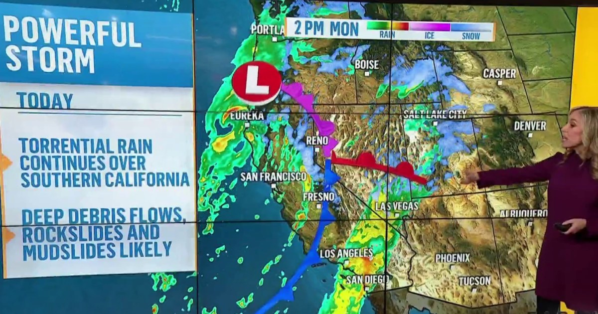 Millions under flood alert as atmospheric river hits California