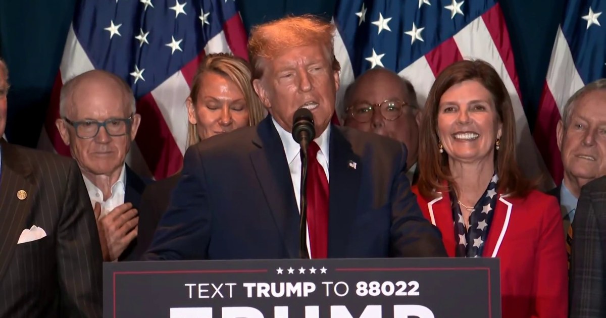 Trump speaks after projected win in South Carolina GOP primary