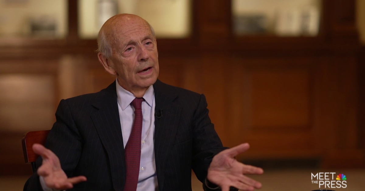 Former Supreme Court Justice Breyer says Americans have lost the ...
