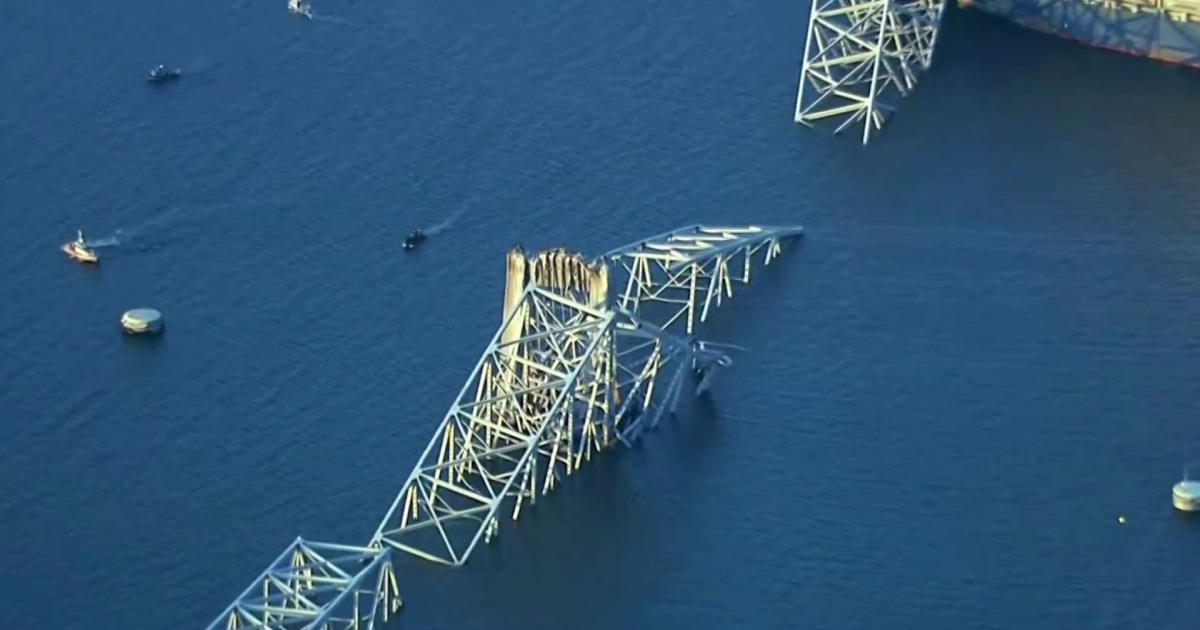Baltimore bridge collapses after being struck by cargo ship