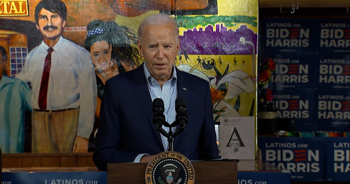 Biden tells Latino voters they’re the reason he defeated Trump in 2020