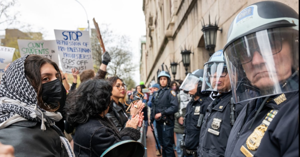 NYPD arrest pro-Palestinian protesters at Columbia University