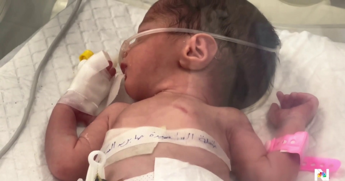 Chagrin et espoir alors que le bébé de Gaza naît