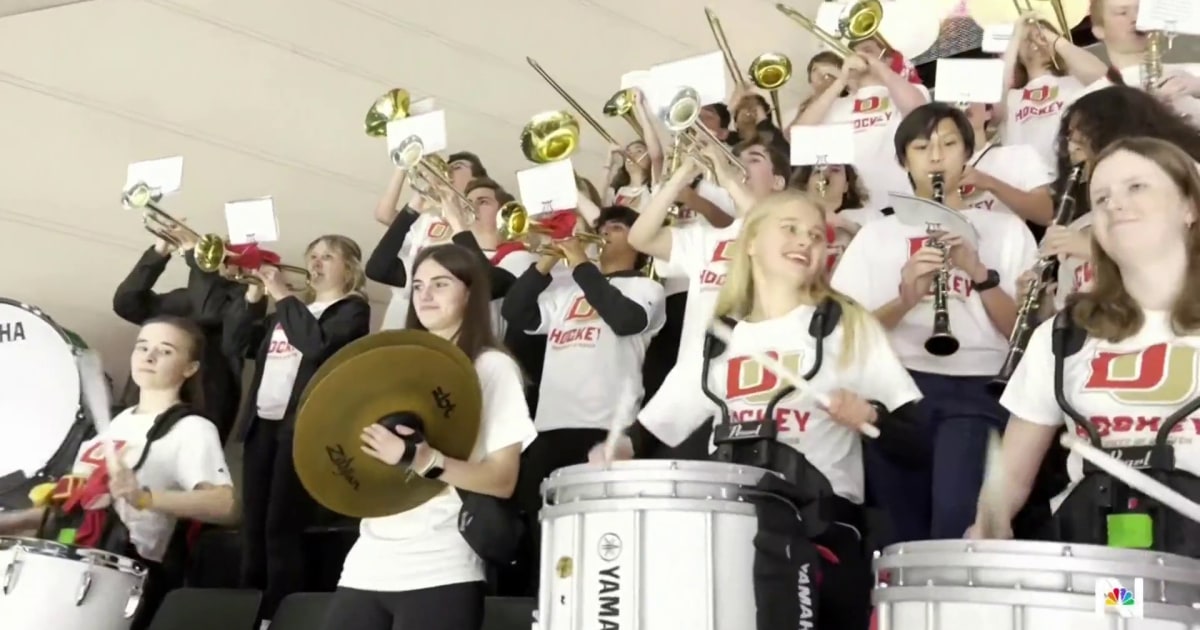 How a high school pep band played the University of Denver men's hockey team to an NCAA victory