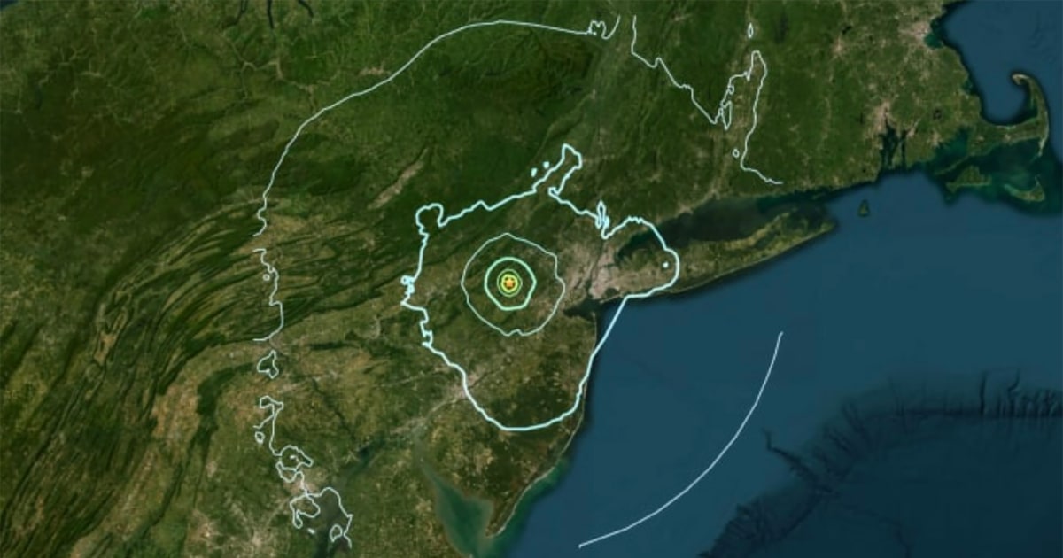 Earthquake centered in New Jersey rattles the East Coast