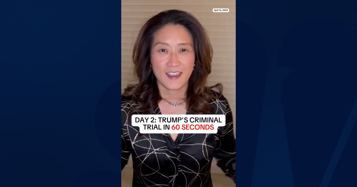 Day 2: Trump’s criminal trial in 60 seconds