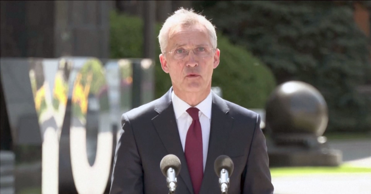 NATO chief urges speedy military aid for Ukraine