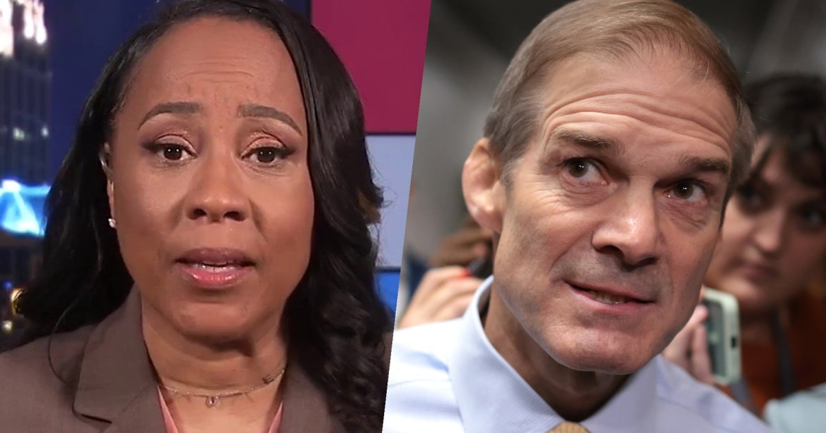 Fani Willis blasts 'clown' Jim Jordan and MAGA followers for trying to interfere in Trump case