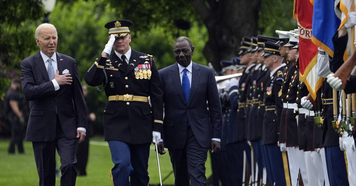 Biden welcomes president of Kenya to the White House
