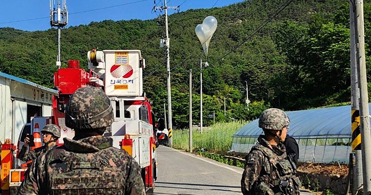 Balloons carrying trash flown from North Korea to South