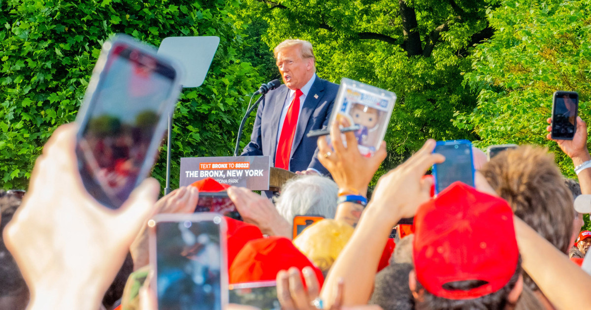 Trump holds campaign rally in the Bronx