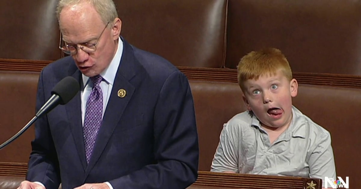 6-year-old son of congressman steals show on House floor