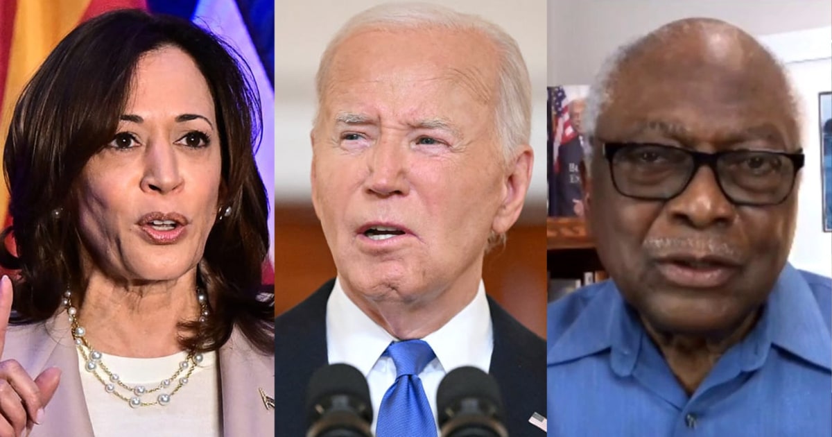 Rep Clyburn: ‘I will support’ Harris if Biden steps aside