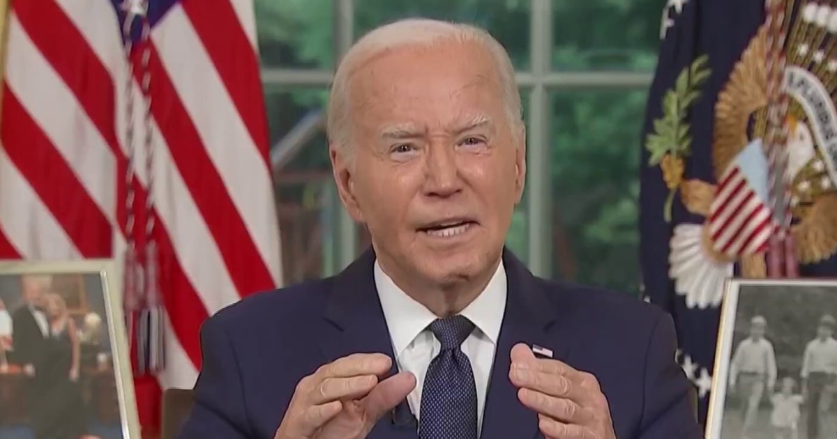 Biden uses Oval Office address to call for call for unity across hostile political landscape