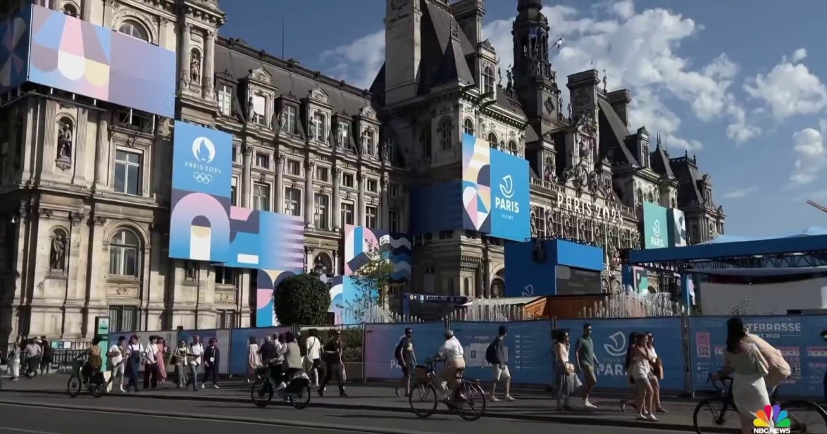 Paris decks itself out for summer Olympics