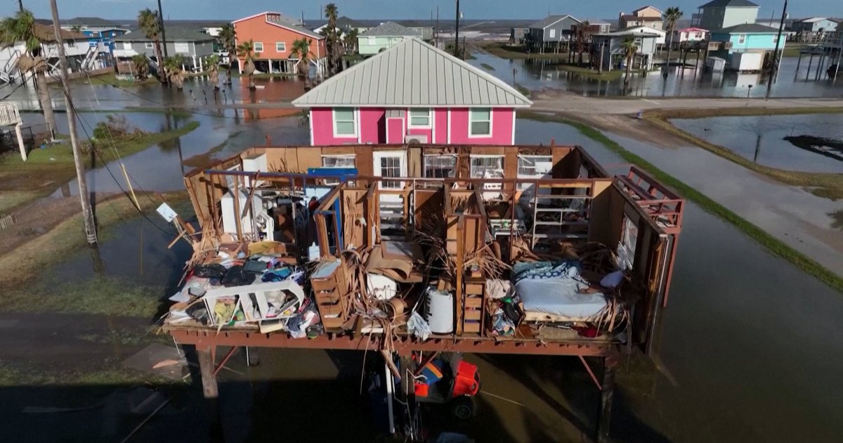 Drone footage shows extent of Beryl damage after storm slams Texas