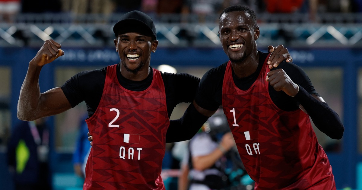 Qatar clinches opener versus Italy in men’s beach volleyball