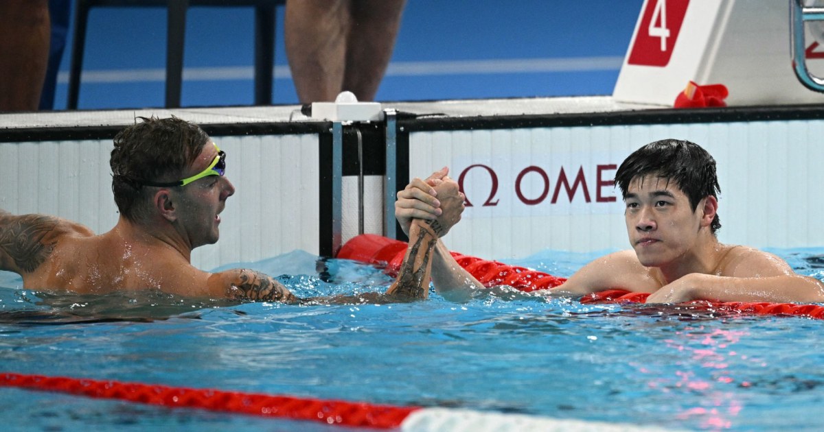 Pan zooms past world record for gold in men’s 100m freestyle