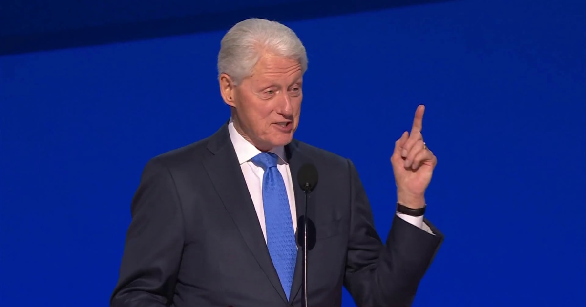 Bill Clinton takes aim at Donald Trump's age during DNC remarks