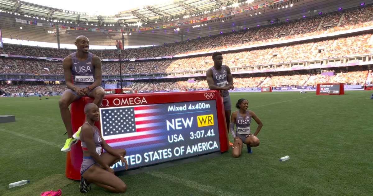 World record shattered in mixed 4x400m relay