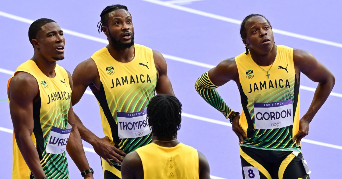 Jamaica's men's 4x100m relay stunningly fails to qualify for Olympic final