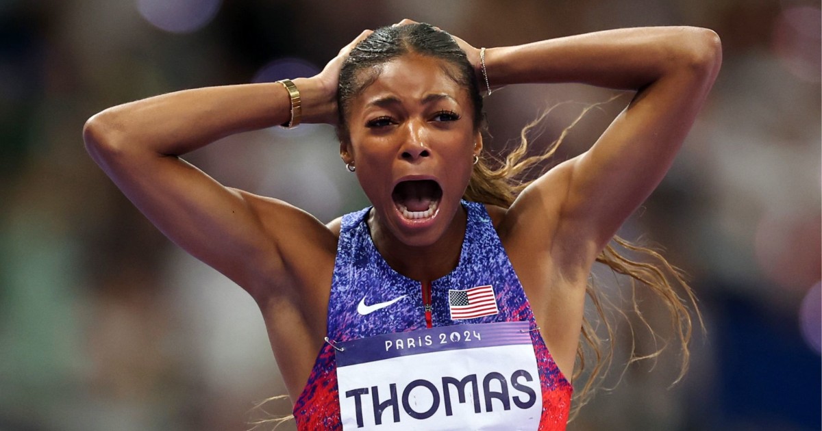 Gold for Gabby Thomas in electrifying 200m victory at Paris Olympics