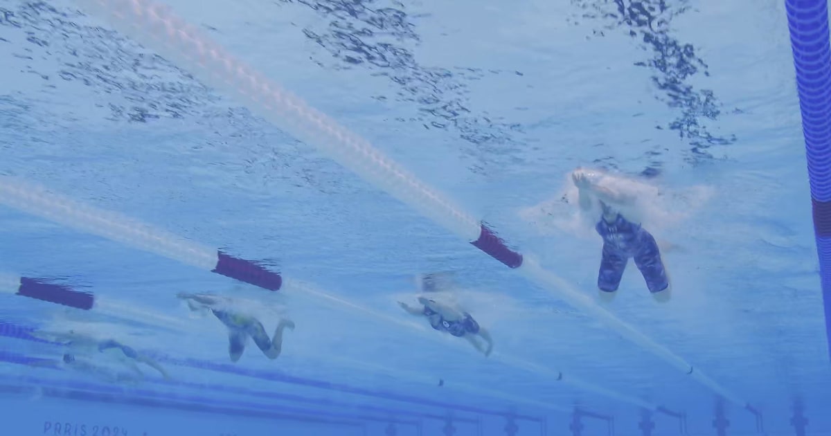 An underwater look at Team USA’s historic medley relay swim