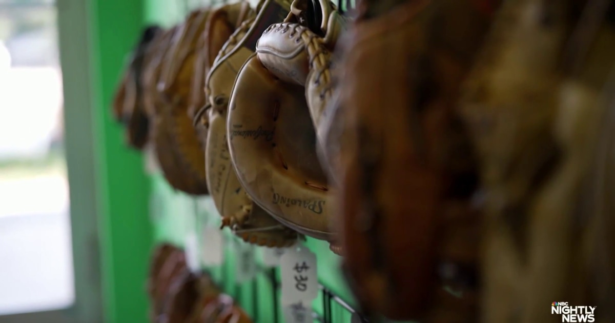 Retiree finds the perfect fit in giving new life to baseball gloves