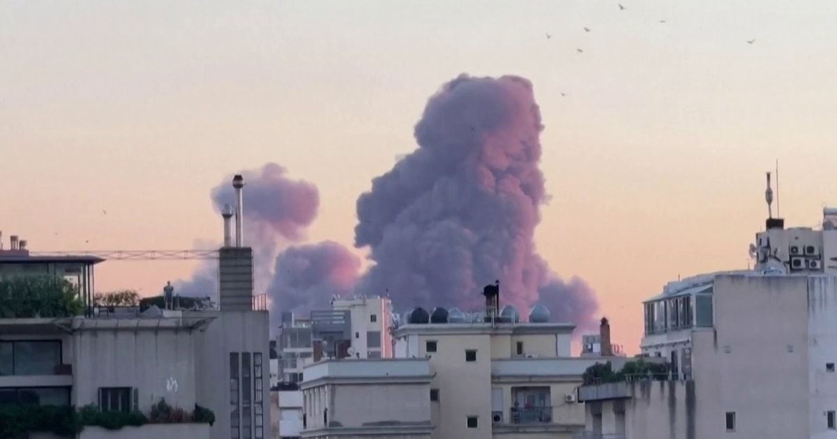 Israel launches airstrike on Hezbollah headquarters in Beirut