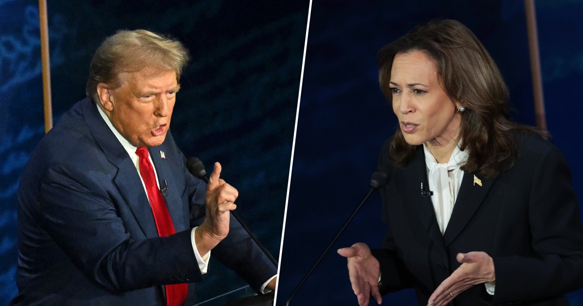 Watch the first debate between Harris and Trump in 3 minutes