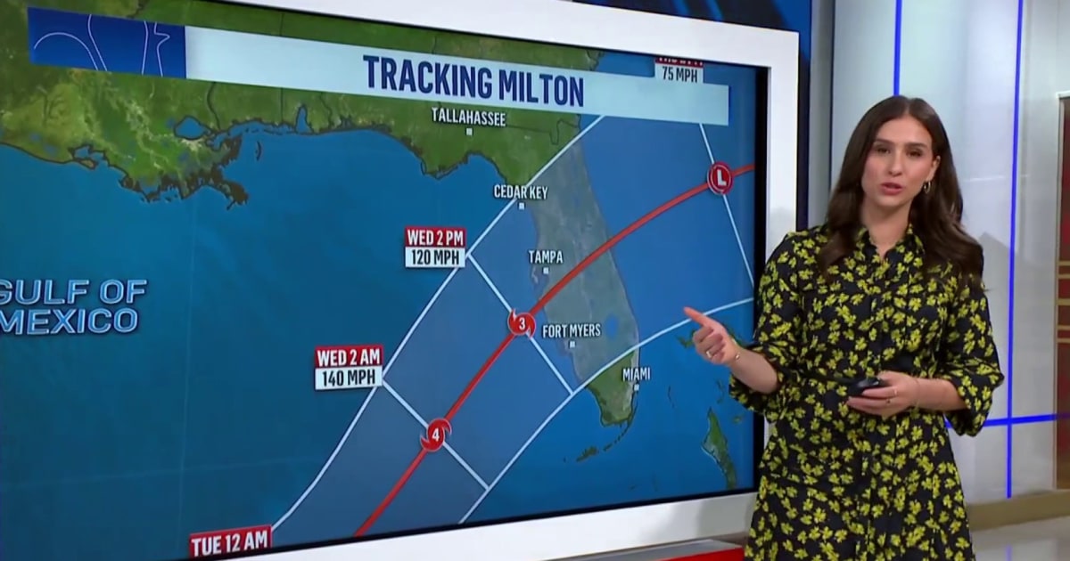 Hurricane Milton on track to hit Florida as a major Category 3 storm 