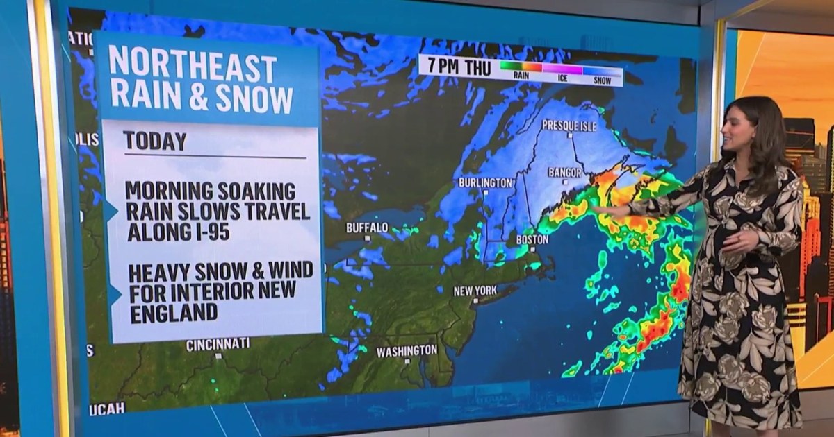 Cold and rainy forecast for the Northeast on Thanksgiving