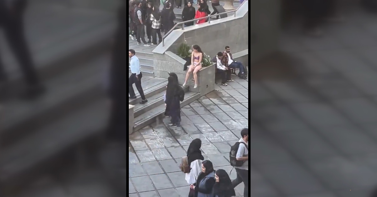 Woman strips to underwear in apparent protest at Tehran university