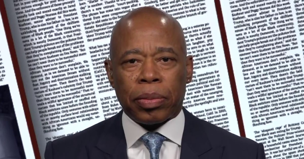 NYC Mayor Adams Denies Seeking Trump Pardon: Exclusive MSNBC Interview