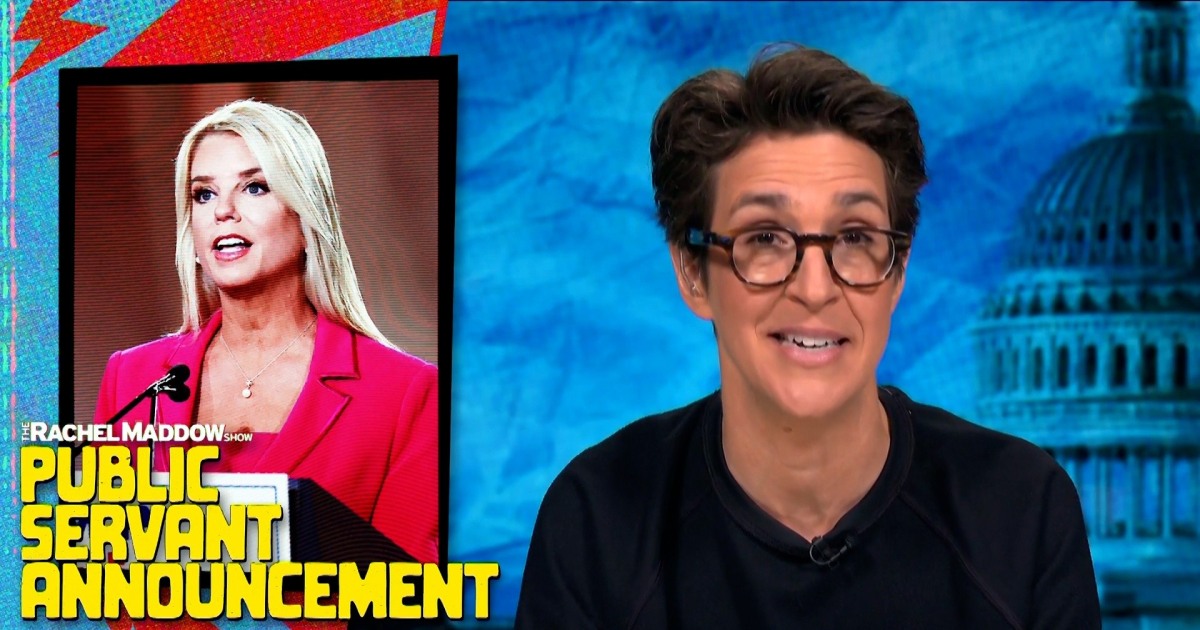 Rachel Maddow on Pam Bondi: Five things to know about Trump's (second) pick  for attorney general