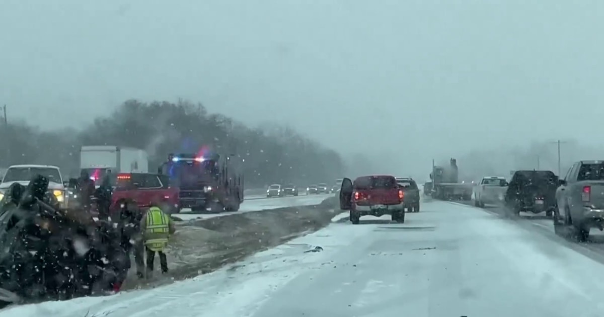 Major winter storm brings snow, sleet, ice and rain to much of the South